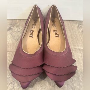 Ginger Goff ruffle flats